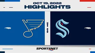 NHL Highlights | Blues vs. Kraken - October 19, 2022