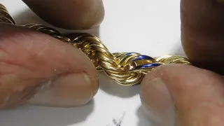 BEST VIDEO FOR GOLD HOLLOW ROPE CHAIN REPAIR - EXPLAINED AND DEMONSTRATED - UN-CUT/LONG VERSION