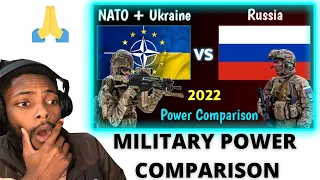 NATO and Ukraine vs Russia Military Power Comparison 2022 - Reaction