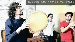 Master class: Rustam Aka master of doira. doira bazmi.Bukhara DOIRA training .