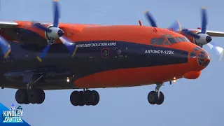 (4K) Planespotting Bermuda | RARE Antonov An-12 Arrival & Wet Runway Take-offs and Landings