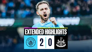 Man City 2-0 Newcastle | FA Cup Extended Highlights | Bernardo Goals send City to Wembley!