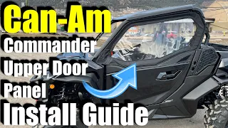 Can-Am Commander fabric door panel install guide step-by-step (tutorial)
