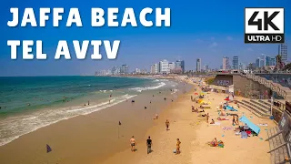 JAFFA BEACH 🏖️ Tel Aviv, Israel | 4K UHD Relaxing Virtual Walk