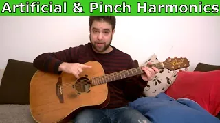 How to Play (And Use) Artificial & Pinch Harmonics - Guitar Lesson Tutorial
