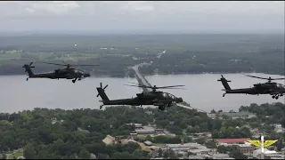 Fort Rucker Joint Training Exercise with AH-64 Apache Helicopters