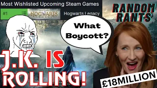 Random Rants: Hogwarts Legacy Boycott FAILS Spectacularly! Most Popular Game On Steam.