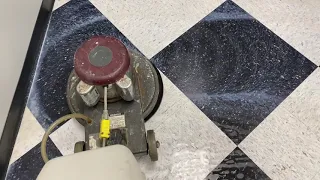 Stripping and Waxing VCT FLOORS the right way. How Rodriguez Cleaning does floor cleaning.