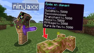 Minecraft mais les Mobs Hostile donnent du stuff cheaté..