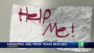 13-year-old girl kidnapped in Texas found safe in California