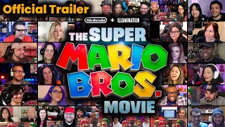 The Super Mario Bros. Movie - Official Trailer || REACTION MASHUP || Mario Kart - Donkey Kong