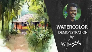 Watercolor Demonstration by SujithNavam