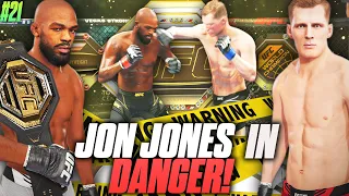Jon Jones Heavyweight Title Is In Danger! Heavy Hands! EA UFC Career Mode #21