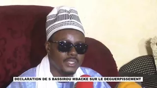 Urgent - Declaration de S, Bassirou Mbacke sur le Deguerpissement a Touba