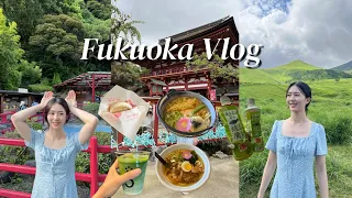 Fukuoka vlog 후쿠오카 여행 | 온천마을 유후인 버스투어 솔직후기| 벳푸 다자이후 텐만구 일일투어 |  맛집 추천 코|