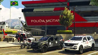 OCORRÊNCIA 24 HORAS | PMESP - GTA 5 FivePD #oldbob