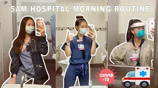 5AM HOSPITAL WORK ROUTINE ☼ CNA // Mai life