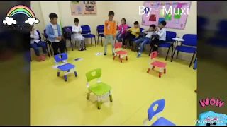 14- Super fun ESL game| ESL parents game |Go around the chairs|  English Teaching Games by Muxi.