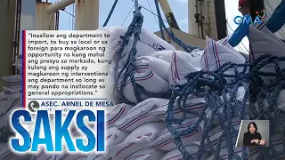 Saksi Part 2: Panukalang buffer stocking; Chinese vessels sa WPS; Chinese students sa Cagayan