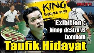 Taufik Hidayat king backhand tunjukan skil" saling serang tapi mengundang tawa