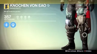 Destiny [HdW] #76 Exotischer Jäger Beinschutz Knochen von EAO [HD][PS4]