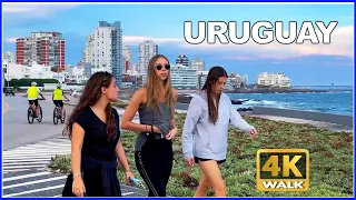 【4K】WALK by the seaside: Punta del Este URUGUAY travel vlog