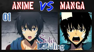 Anime VS Manhwa | Solo Leveling Episode 1