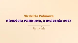 Gorzkie Żale | Niedziela Palmowa