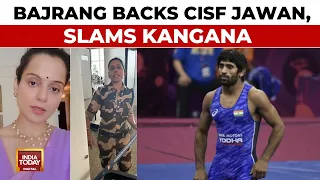 Wrestler Bajrang Punia Backs CISF Jawan Says, 'No Morality When Kisan Were Being Bashed'