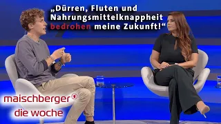 Klimaaktivist Jakob Blasel und Unternehmerin Sarna Röser bei maischberger. die woche 16.09.2020