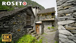 Roseto 🇨🇭 Miedival Village: A Hidden Gem in Switzerland 8K 🇨🇭