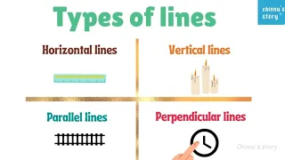 Types of lines|parallel, perpendicular, vertical, horizontal @Chinnusstory