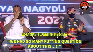 Max Verstappen SHOUTS at Reporter after question about Silverstone Crash | Lewis Hamilton got SCARED