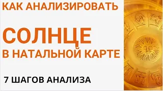 КАК АНАЛИЗИРОВАТЬ СОЛНЦЕ.ПОШАГОВЫЙ АЛГОРИТМ АНАЛИЗА. Тайминг под видео