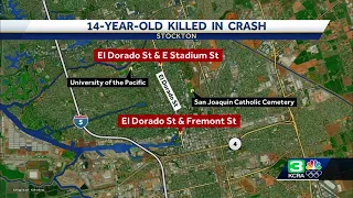 14-year-old driver dies after crash in stolen vehicle, Stockton police say