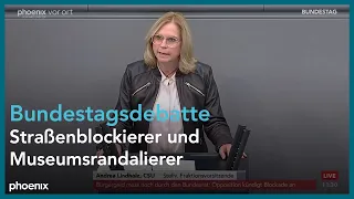 Bundestagsdebatte zu Strafen für Straßenblockierer und Museumsrandalierer am 10.11.22