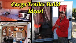 More Cargo Trailer Camper Build Ideas - Rick and Sharron's Rig!