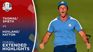 Thomas/Spieth vs Hovland/Hatton Extended Highlights | 2023 Ryder Cup