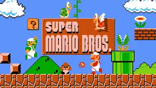 Super Mario Bros (1985) NES - 2 Players, Amazing co-op with 99 lives tricks!