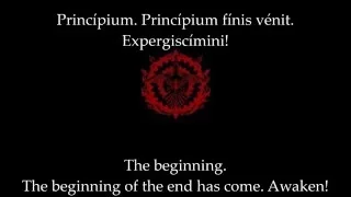 The Beginning of the End (Latin & English lyrics)