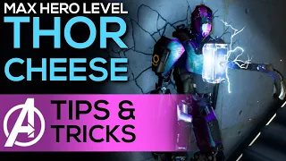 THOR Level Up Cheese - FAST & EASY Guide to MAX Hero Level 50 - Marvels Avengers Game