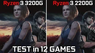 Ryzen 3 3200G vs Ryzen 3 2200G Test in 12 Games