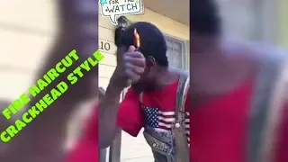 FIRE HAIRCUT CRACKHEAD STYLE