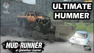 Spintires Mudrunner Ultimate Hummer H2 6x6 | Hummer H1 | New Offroad Map