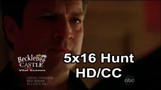 Castle 5x16  "Hunt"  Castle Wants More Time With Dad (HD/CC/L-L)