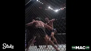 Jake Gyllenhaal lands flying knee KO at UFC 285