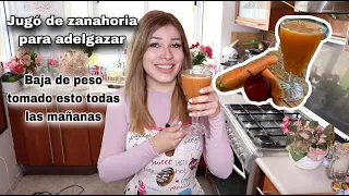 Jugo de manzana y zanahoria para perder peso¡ Si tomas demasiado quedaras muy delgado