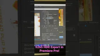 Finally! Export h265 HDR in Premiere Pro! #premierepro #hdrvideo #shorts