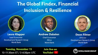 The Global Findex, Financial Inclusion & Resilience
