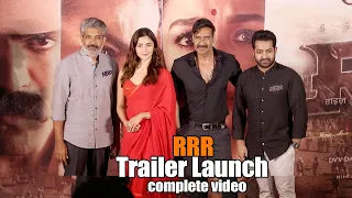 Complete Video | RRR Trailer Out Now Launch (Hindi) | Ajay Devgan, NTR, Alia, D V V Danaya